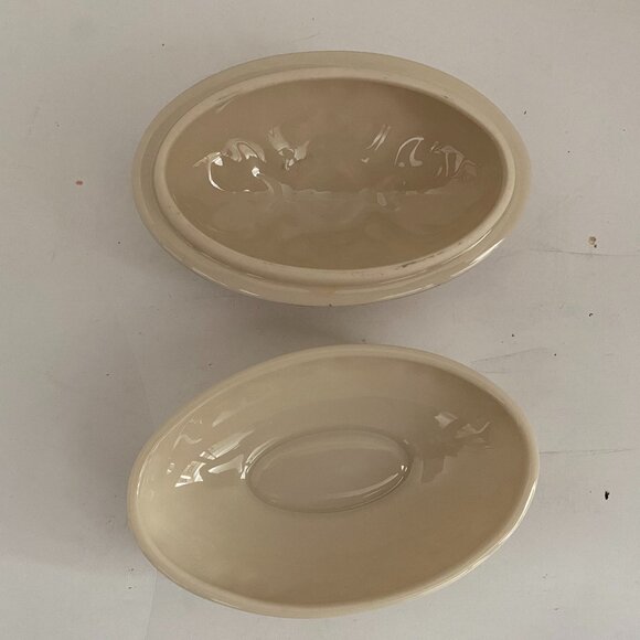 Lenox Celtic Style Oval Egg Trinket Box Ivory Color 24k Gold - Picture 3 of 4